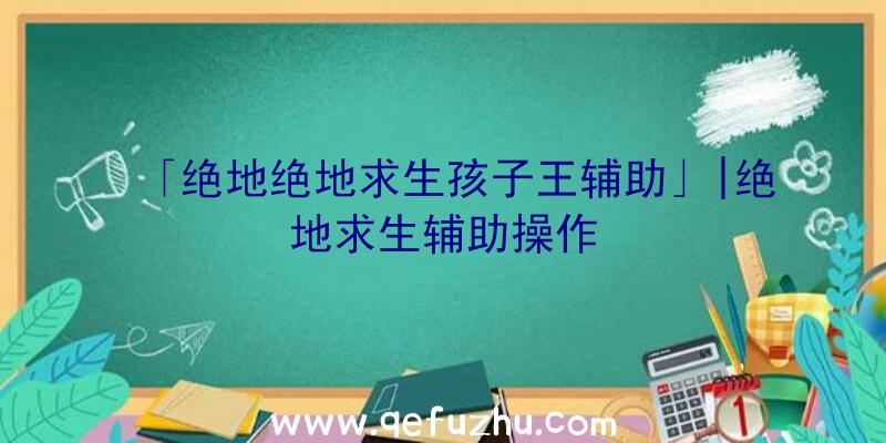 「绝地绝地求生孩子王辅助」|绝地求生辅助操作